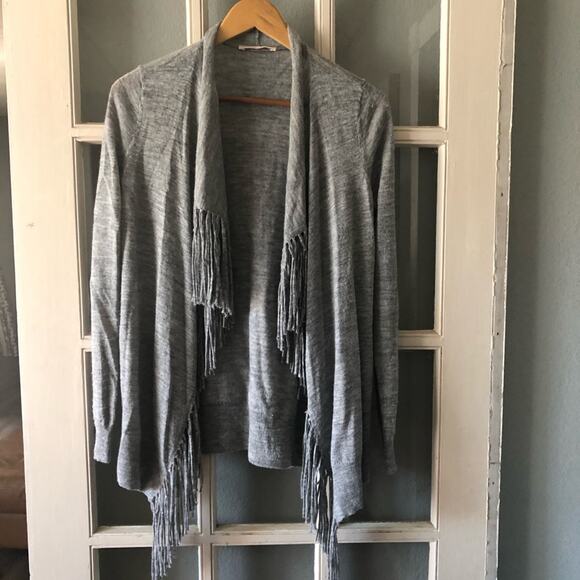 Rebecca Taylor‎ Draped Fringe Cardigan - Picture 3 of 6